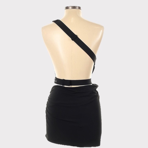 I.AM.GIA. Tiffanie One Shoulder Mini Dress - Black - Picture 4 of 6